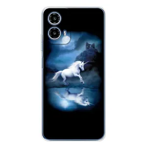 Чехол Unicorn на Motorola Moto G35 (Единорог)