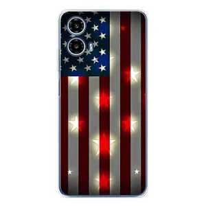 Чехол Флаг USA для Motorola Moto G35 (Флаг США 2)