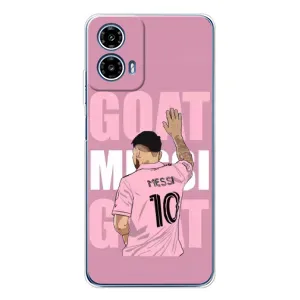 Чехлы Лео Месси в Майами на Motorola Moto G35 (GOAT MESSI)