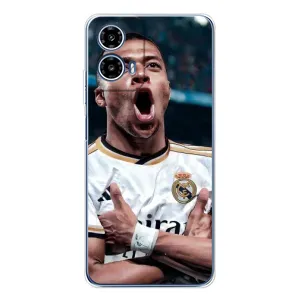 Чехол (TPU) с Футболистом на Motorola Moto G35 (Гол Мбаппе)