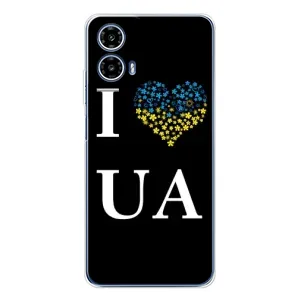 Силиконовый Чехол на Motorola Moto G35 (Я-Украина) (I Love UA)