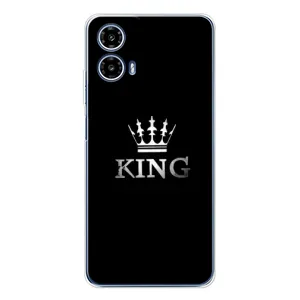 Чехол (Корона на чёрном фоне) для Моторола Мото G35 (KING)