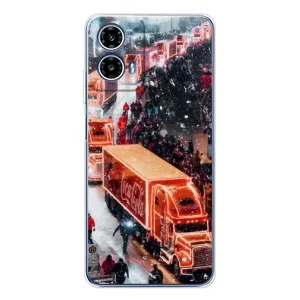 Чехлы на Новый Год Motorola Moto G35 (Кока Кола)