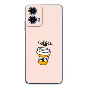 Чехол с изображением вкусной еды для Motorola Moto G35 (Кружка кофе)