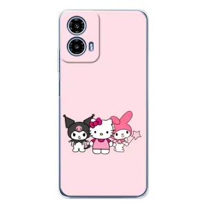 Чехол с персонажем Куроми на Motorola Moto G35 (Куроми Мелоди Китти)