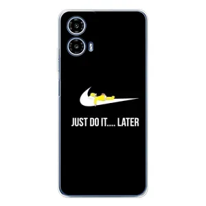Силиконовый Чехол на Motorola Moto G35 с картинкой Nike (Later)