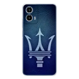 Чехлы с тематикой "Крутые машины" на Motorola Moto G35 (Лого Maserati)