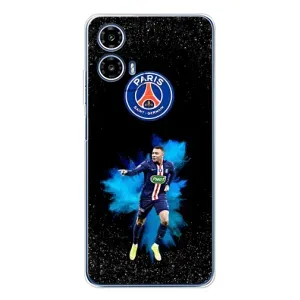 Чехол (TPU) с Футболистом на Motorola Moto G35 (Мбаппе ПСЖ)