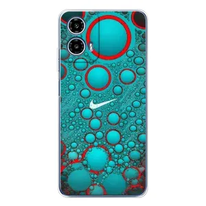 Силиконовый Чехол на Motorola Moto G35 с картинкой Nike (Найк зеленый)