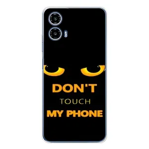 Чехол с Прикольным принтом на Motorola Moto G35 (Не трогай мой телефон)