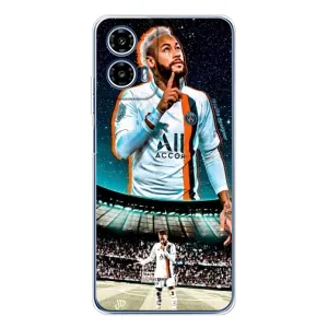 Силиконовый Чехол Motorola Moto G35 (Неймар ПСЖ)