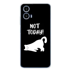 Бампер с изображением Котиков для Моторола Мото G35 (Not Today)
