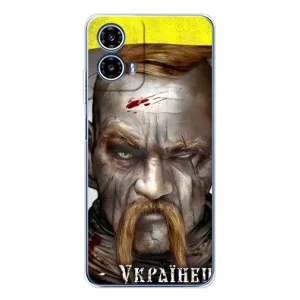 Чохол з картинкою (Патріотичний КОЗАК) на Motorola Moto G35 (Одноокий КОЗАК)