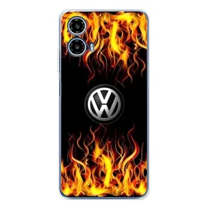 Чехол "Фольксваген" для Motorola Moto G35 (Огненный Лого)