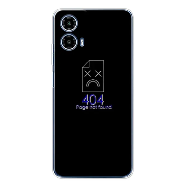 Чехол с рисунком «Ошибка 404» для Motorola Moto G35 Чехол с рисунком «Ошибка 404» для Motorola Moto G35
