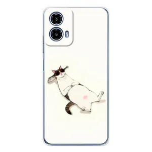 Чехол на тематику: Коты для Motorola Moto G35 (Отдых)