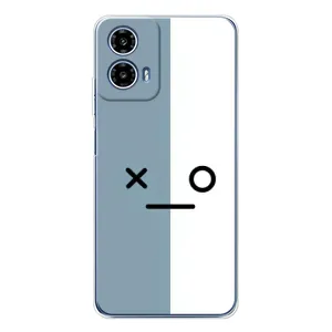 Чохли (ТПУ) (смішні стікери) для Motorola Moto G35 (Сіро-білий)