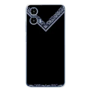 Силиконовый Чехол на Motorola Moto G35 (Воротник вышиванки)