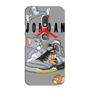 Силиконовый Чехол Nike Air Jordan на Мото Джи 4 Плей (Air Jordan)