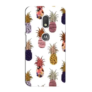 Чехол с изображением вкусной еды для Motorola MOTO G4 Play (Ананасы)