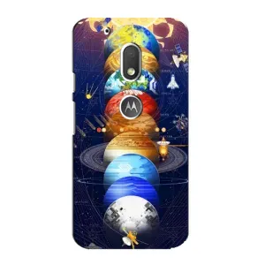 Чехол (ТПУ) с планетами на Motorola MOTO G4 Play (Арт планети)