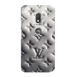 Текстурный Чехол Louis Vuitton для Мото Джи 4 Плей (Бежевый ЛВ)
