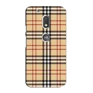 Чехол с Брендами одежды на Мото Джи 4 Плей (Burberry стиль)