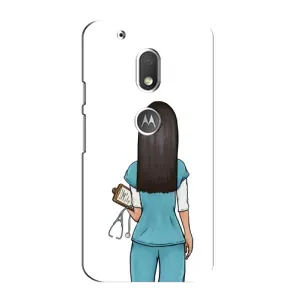 Силиконовый бампер (Работники) на Motorola MOTO G4 Play (Доктор)