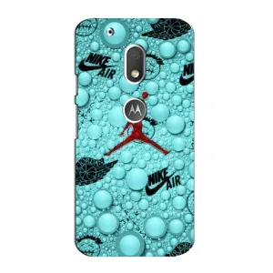 Силиконовый Чехол Nike Air Jordan на Мото Джи 4 Плей (Джордан Найк)