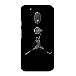 Силиконовый Чехол Nike Air Jordan на Мото Джи 4 Плей (Джордан)