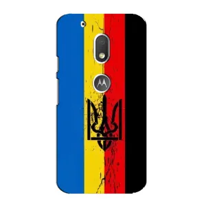 Чехлы УПА (Красно-Чёрный) на Motorola MOTO G4 Play (Флаг УПА)