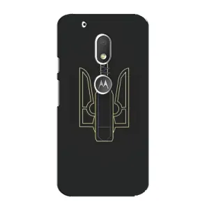 Чехол с картинкой (Патриотический ГЕРБ) на Motorola MOTO G4 Play (Герб - Молотова)