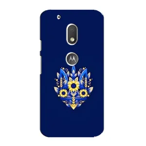 Чехол с картинкой (Патриотический ГЕРБ) на Motorola MOTO G4 Play (герб)