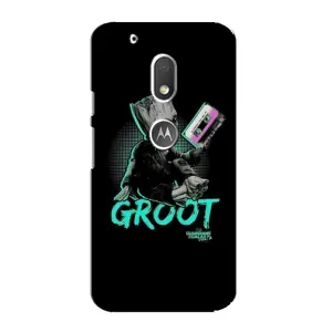 Чехол Супергерои Марвел на Мото Джи 4 Плей (Groot)