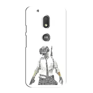 Силиконовый чехол с картинкой "Герой Pubg" на Motorola MOTO G4 Play (Из букв)