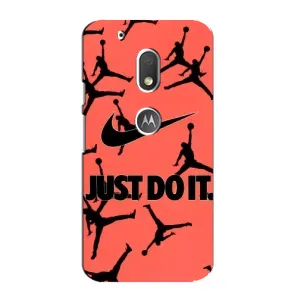 Силиконовый Чехол Nike Air Jordan на Мото Джи 4 Плей