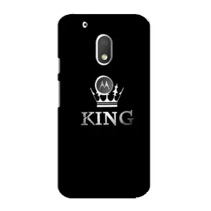 Чехол (Корона на чёрном фоне) для Мото Джи 4 Плей (KING)