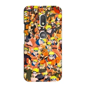 Чехлы с принтом Наруто на Motorola MOTO G4 Play (Коллаж Наруто)