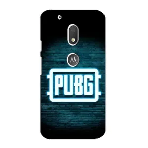 Чехол (TPU) с картинкой "Лого Пабг" на Мото Джи 4 Плей (Лого PUBG)