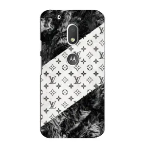 Чехол Стиль Louis Vuitton на Motorola MOTO G4 Play (LV на белом)