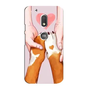 Чехол (ТПУ) Милые собачки для Motorola MOTO G4 Play (Любовь к собакам)