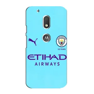 Силиконовые Чехлы принт Футбол на Motorola MOTO G4 Play (Man City)