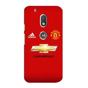 Силиконовые Чехлы принт Футбол на Motorola MOTO G4 Play (Man United)