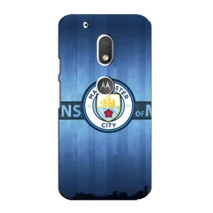 Силиконовые Чехлы принт Футбол на Motorola MOTO G4 Play (ManCity)