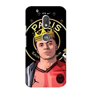 Чехол (TPU) с Футболистом на Motorola MOTO G4 Play (Mbappe King)