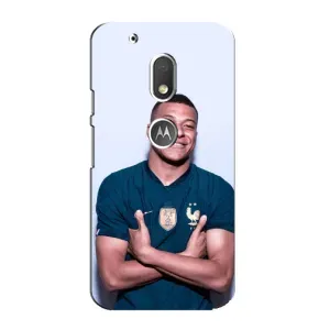 Чехол (TPU) с Футболистом на Motorola MOTO G4 Play (Мбаппешичка)