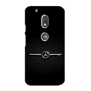 Силиконовый бампер с картинкой машины на Motorola MOTO G4 Play (Mercedes)