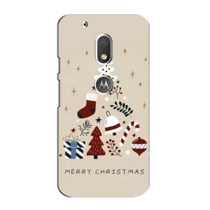 Чехол Санта Клаус для Motorola MOTO G4 Play (Merry Christmas)