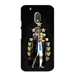 Чехлы Лео Месси Аргентина для Motorola MOTO G4 Play (Месси король)