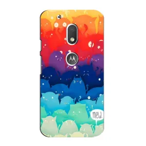 Силиконовый чехол с котиком для Motorola MOTO G4 Play (Mew)